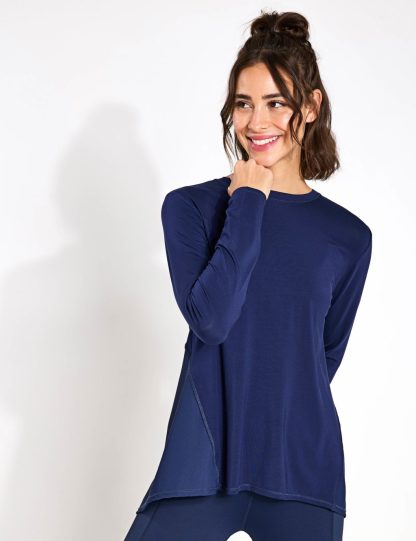 Lilybod Women's Kendall Modal Rich Open Back Top - Navy, Navy