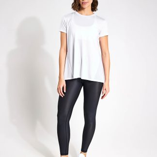 Lilybod Women's Kendall Modal Rich Round Neck T-Shirt - White, White