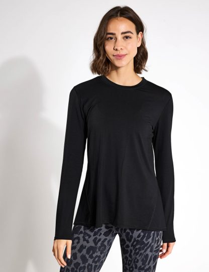 Lilybod Women's Kendall Split Back Top - Black, Black,Burgundy