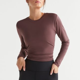 Lilybod Women's Kendall Split Back Top - Burgundy, Black,Burgundy