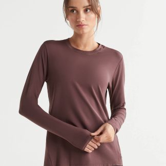 Lilybod Women's Kendall Split Back Top - Burgundy, Black,Burgundy