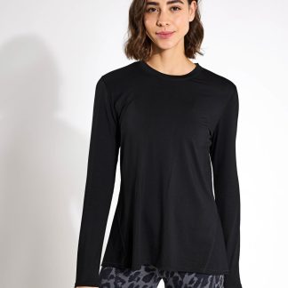 Lilybod Women's Kendall Split Back Top - M - Black, Burgundy,Black